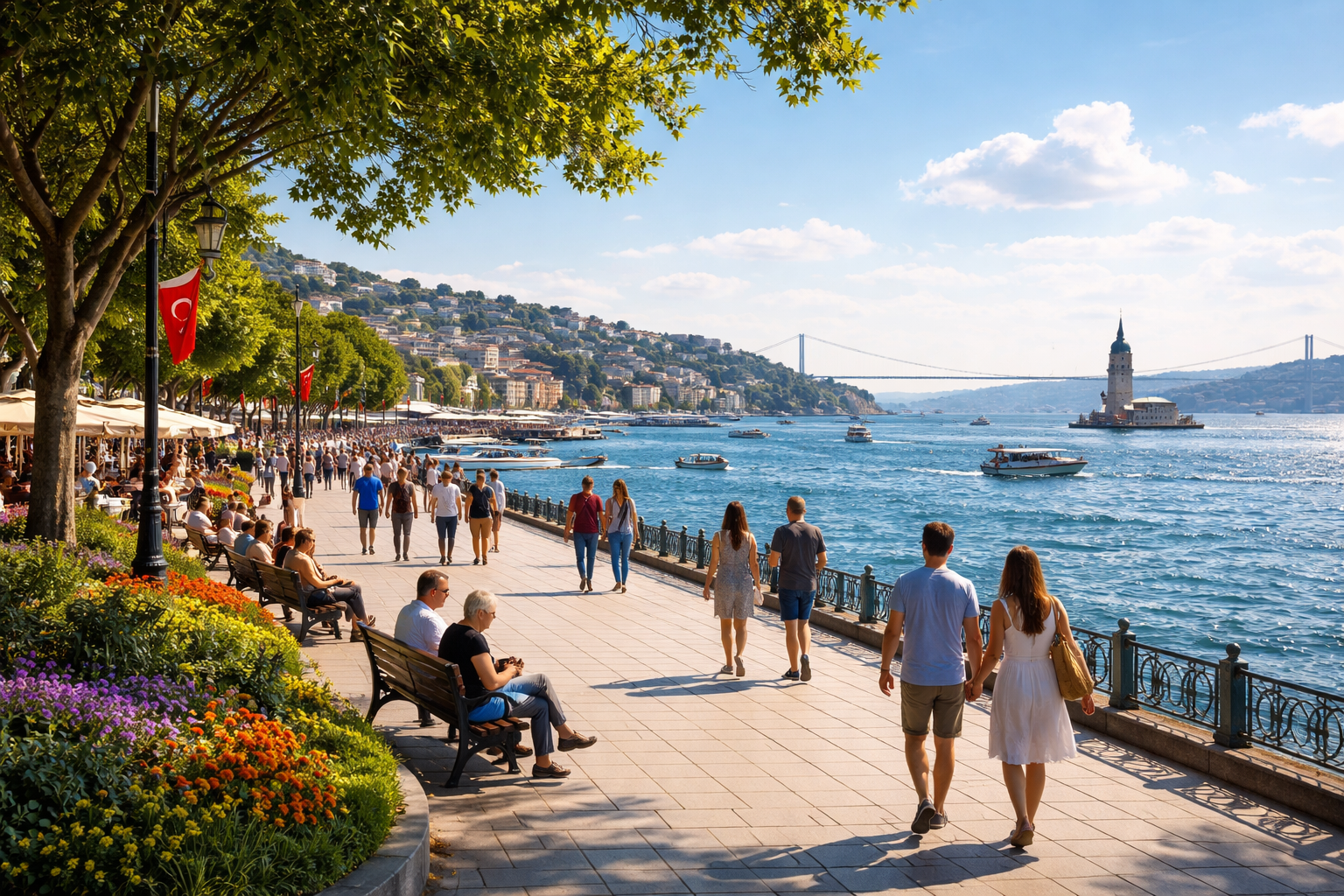 Sahil yürüyüşü zamanlama